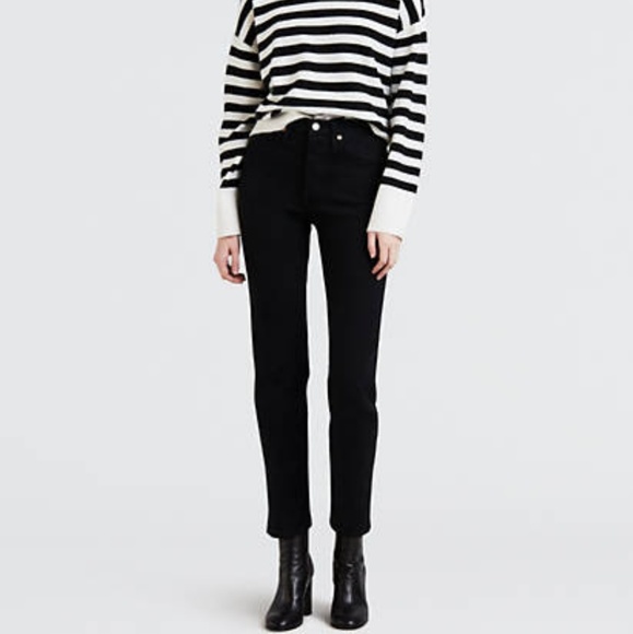 black levis wedgie jeans